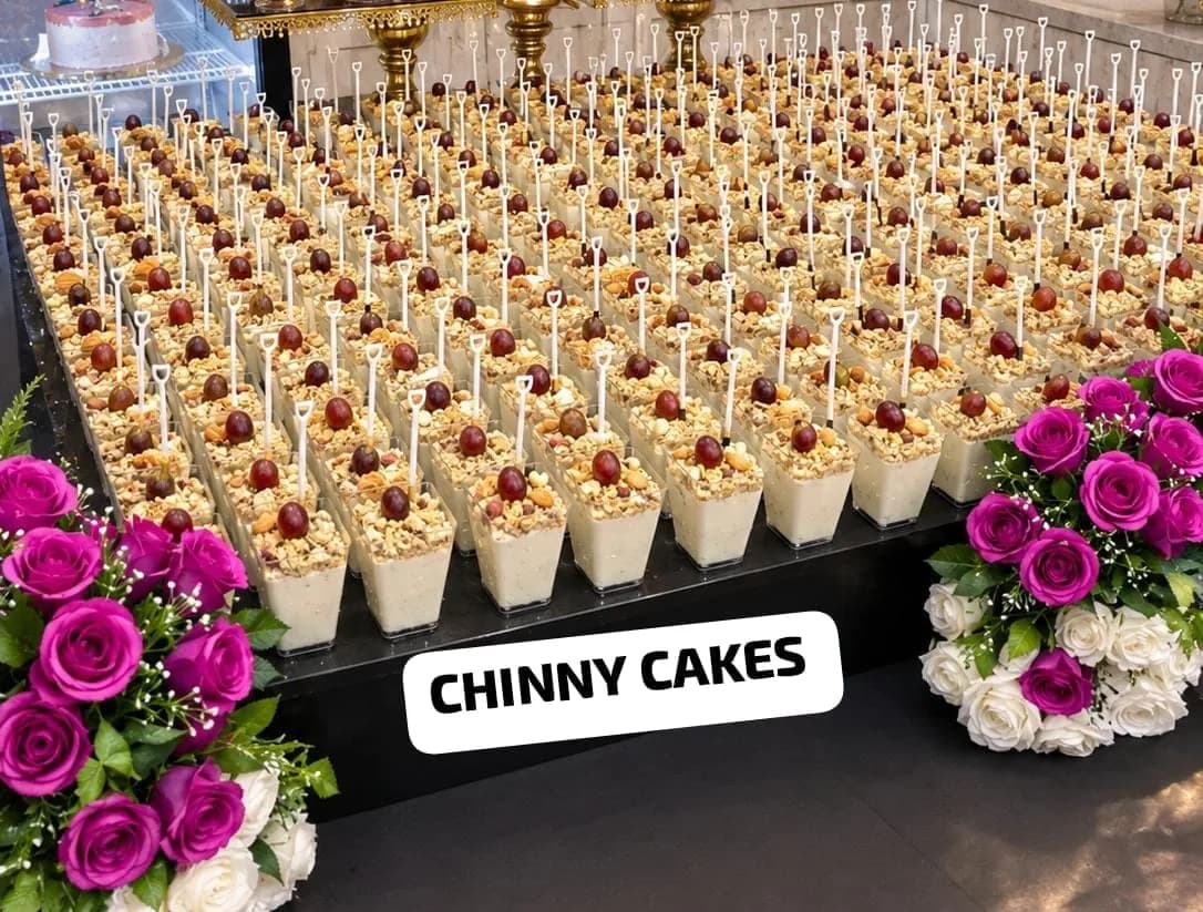 Dessert cups prepared by Chinny Cakes & More