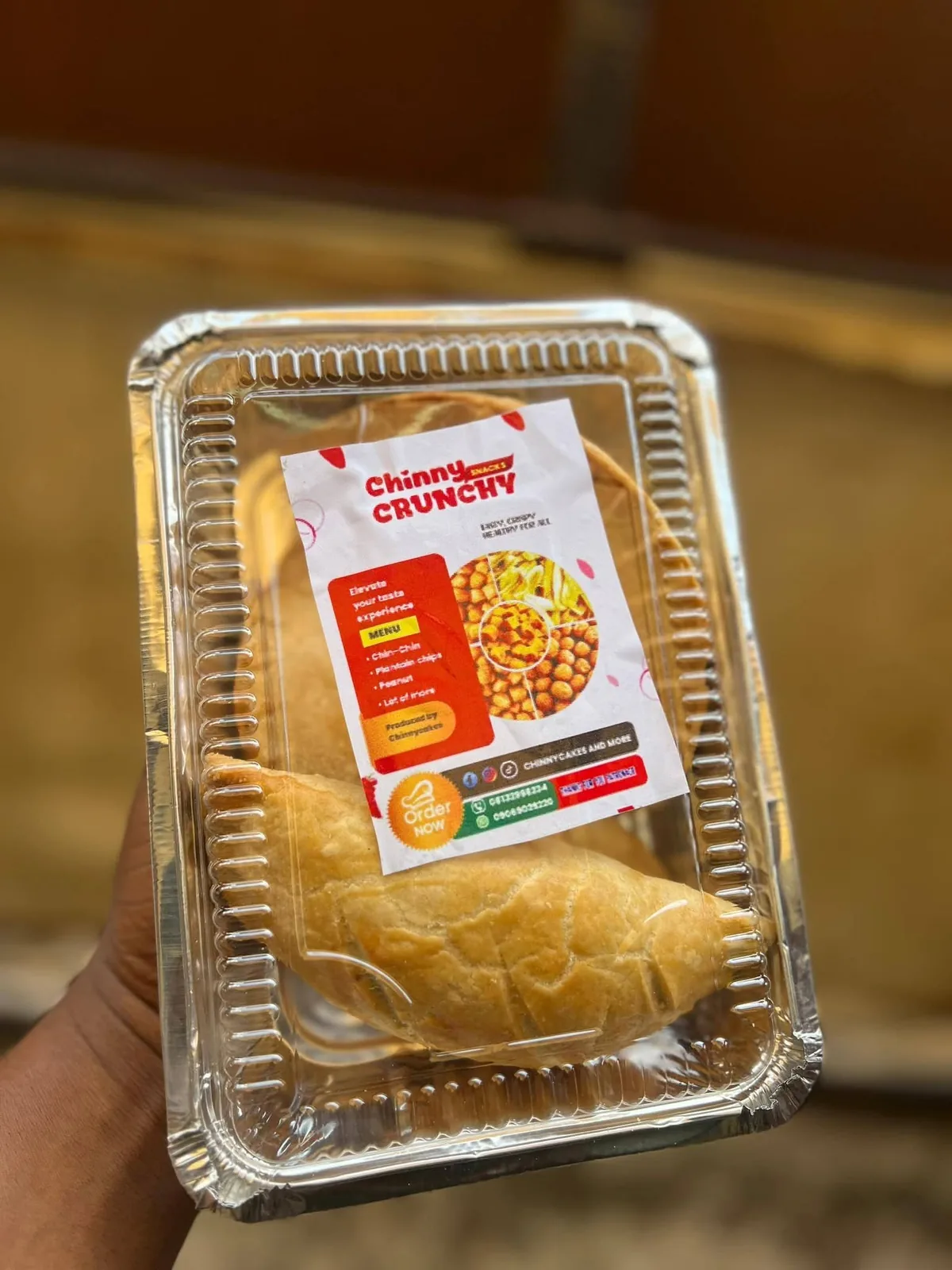 Single packaged pastry from Chinny Cakes & More